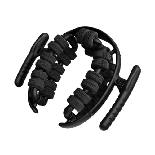 Generic Massage Roller Muscle Leg Relaxer 6 Axis 28 Wheel Circular Roller Lightweight PP Material Ergonomic Handle Suitable for Athletes Office Use