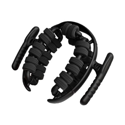 Generic Massage Roller Muscle Leg Relaxer 6 Axis 28 Wheel Circular Roller Lightweight PP Material Ergonomic Handle Suitable for Athletes Office Use