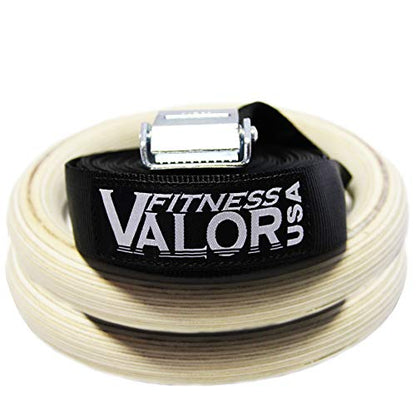 Valor Fitness Wood and Plastic Gymnastics Exercise Rings with Adjustable Straps – Promotes Muscular Physique and Improves Performance in Cross Training and Strength Training - color: Wooden Gymnastics Rings