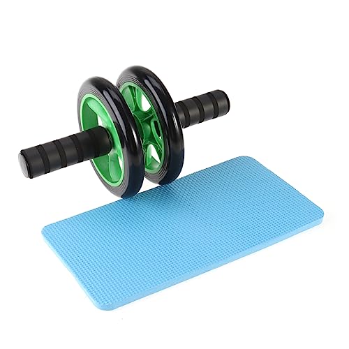 Dual Wheel Abdominal Roller with Silent Rollers Pads for Core Workout Home or Gym