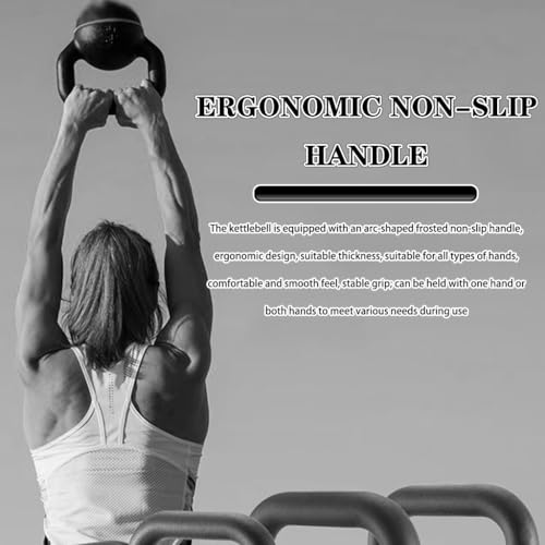 Kettlebell Weights Home Use Women Fitness Kettlebell, Gym Muscle Training Kettle Bells, Ergonomic Handle, Fitness Equipment(White-4kg)