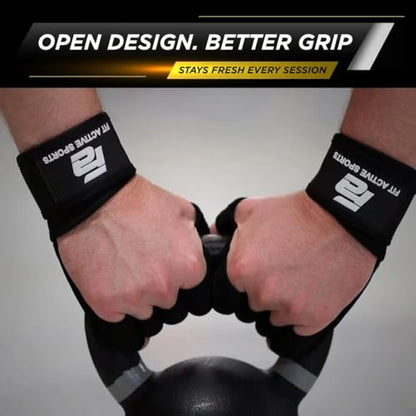 New Ventilated Weight Lifting Workout Gloves with Built-in Wrist Wraps for Men and Women - Great for Gym Fitness, Cross Training, Hand Support & Weightlifting. - size: X-Small