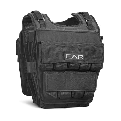 CAP Adjustable Weighted Vest 20–150 lbs for Strength Training, Running & Workouts, Weight Vest for Men & Women, Fitness Training Vest - style: 120lbs