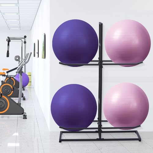 Medicine Ball Rack, Stabilising Ball Rack, Yoga Ball Holder Exercise Ball Holder Equipment Storage Rack for ommercial Gym, Studios, Home Gyms
