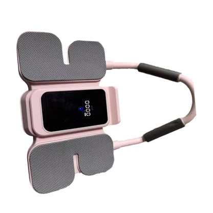kowaku Abdominal Wheel with Phone Holder Practical Unisex Fitness Equipment Multifunctional Beginners Home Abdominal Muscle Training - color: Pink