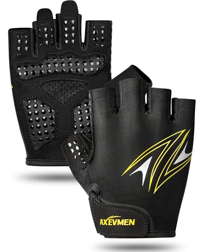 Bike Gloves for Women/Men Cycling Gloves Gym Gloves-[6MM Gel Pad] Half Finger with Shock-Absorbing, Anti-Slip for Cycling, Workout, Training, Weight Lifting, Outdoor, Dirt Bike, Mountain Bike, Riding - size: X-Large