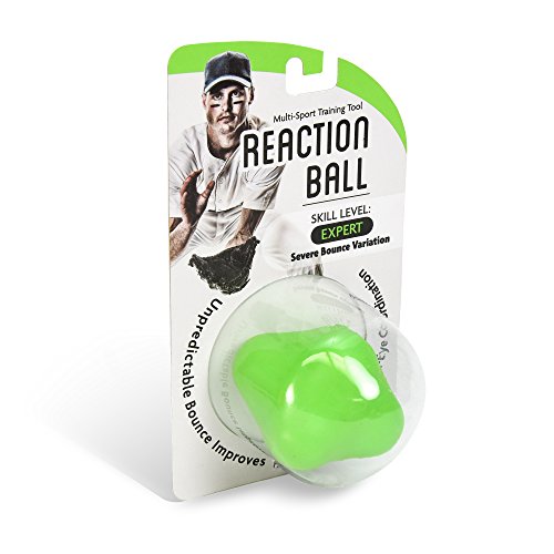 GoSports Baseball and Softball Reaction Ball - Improve Reaction Time and Hand-Eye Coordination - Beginner, Intermediate, or Expert