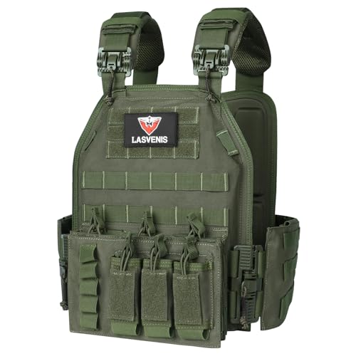Quick Release Tactical Vest Lightweight Vests Adjustable Tactical Vest for Outdoor Training - color: Green