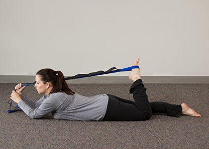 RangeMaster Stretch Strap with Exercise Guide│ Versatile Multi-Loop Strap Perfect for Yoga, Pilates, and Physical Therapy │ Portable │ Helps Improve Flexibility