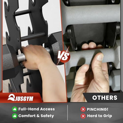 Dumbbell Rack Stand Only, 7-Tier | 5-Tier | 3-Tier Weight Rack for Dumbbells, Wide-Slot No-Interference Design, Solid Steel Construction Weight Holder for Home Gym, Dumbbell Storage Rack (Rack Only)