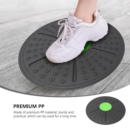 Yoga Balance Board and Equilibrium Training Pedal, Non-slip Green Sensory Balance Trainer for Fitness and Rehabilitation Exercise at Home