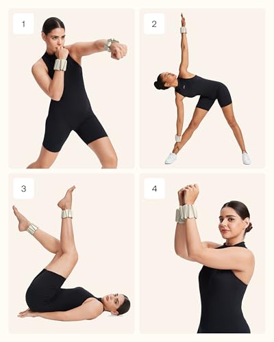 BetterMe Adjustable Weight Bands – Ankle Weights & Wrist Weights for Women – Adjustable Straps for Arms & Legs – Home Workout & Pilates Weights