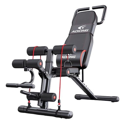 Multi-Functional Roman Chair & Hyperextension Bench – Adjustable Back Extension, Abdominal Workout, Core Strengthener, Home Gym Equipment for Full-Body Training – Foldable & Compact Design