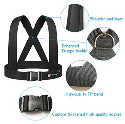 Dynamic Resistance Trainer for Resistance Training to Improve Strength, Power, and Agility 5m/2m Elastic Cord Set