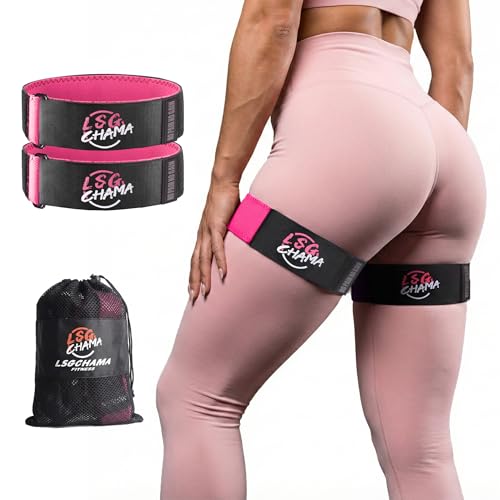 BFR Resistance Bands for Women, Glute Training Exercise Bands, Workout Fitness Equipment - color: Pink