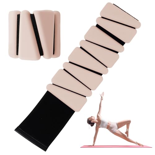 Wrist Weights Set of 2(1Lb Each), Adjustable Wrist and Ankle Weights Set for Women and Men, Wearable Silicone Wrist Bangles for Yoga, Dance, Pilates, Swimming, Cardio, Aerobics, Gym