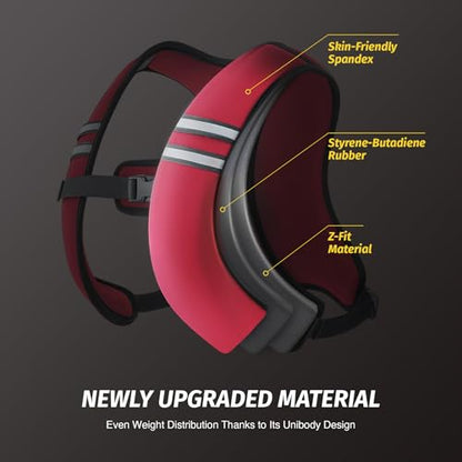 Zelus Weighted Vest for Women Men, Washable Z-Fit Weighted Vest 5/10/15lb - color: Red, size: 5 LB