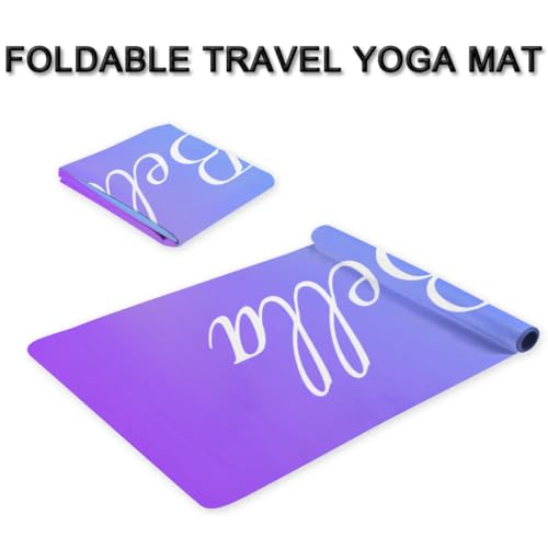 Custom Name Yoga Mat,Personalized Travel Yoga Exercise Mat,Non Slip,Perfect for Kids & Adults,Gradient Color D Series - color: Style 10