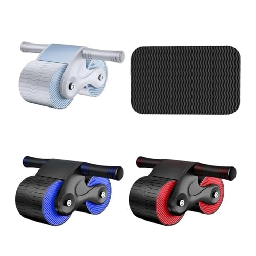 Abdominales Diet Abdominal Muscles Fitness Wheel Ab Slide Training Automatic Rebound Abdominal Wheel Roller Rueda Para - size: Red