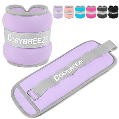 Ankle Weights 1/2/3/4/6/8/10 LB 1 Pair Wrist Leg Arm Weights for Women Men, Strength Weighted for Walking, Running, Jogging, Fitness, Gym Workout