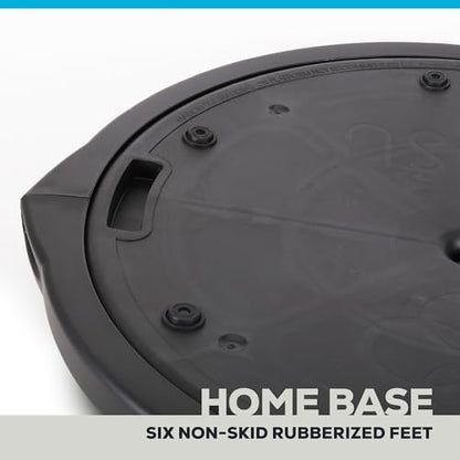 BOSU Pro Balance Trainer, Half-Ball Training Equipment, 300 lb Capacity, Stability Exercise Tool with Resistance Bands Non-Slip Base - color: Black