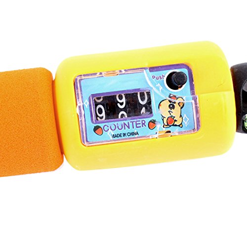 Ruilogod Sponge Coated Grip Exercise Digital Counter Skipping Jump Rope Orange (id: 4f7 5db 08b f0b 052