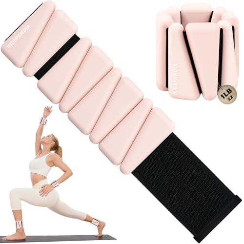 Wrist Ankle Weights for Women & Men, 2lbs/4lbs Adjustable Weighted Bangles to Boost Calorie Burn & Strength, Arm & Leg Weights for Pilates, Yoga, Walking, Barre, Gym & Home Workout