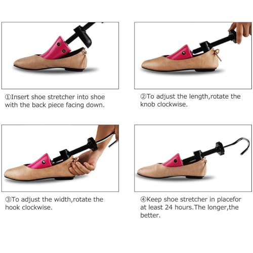 eachway Shoe Stretcher Shoe Trees,Adjustable Length & Width for Men and Women(for M's Us6.5-10; Wm's Us10-13.5) - color: M(for M's Us6.5-10; Wm's Us10-13.5 )Rose