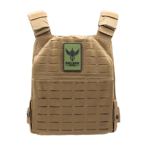 Shellback tactical Physical Fitness Training Vest – Adjustable Weighted Workout Vest for 10x12 Training Plates - color: Coyote