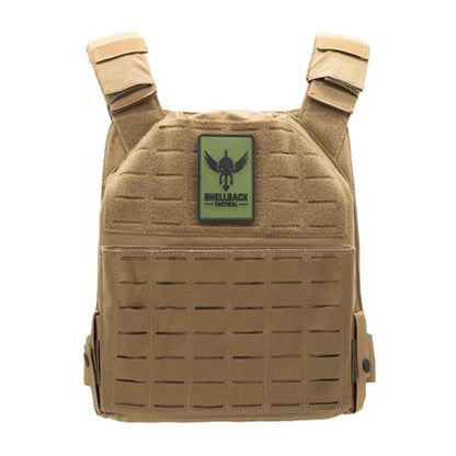 Shellback tactical Physical Fitness Training Vest – Adjustable Weighted Workout Vest for 10x12 Training Plates - color: Coyote