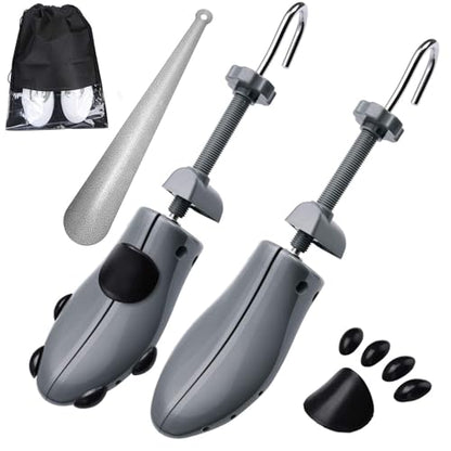 eachway Shoe Stretcher, Shoe Trees Adjustable Length & Width for Men (M for M's Us6.5-10; Wm's Us10-13.5) Grey - color: M(for M's Us6.5-10; Wm's Us10-13.5 )Grey