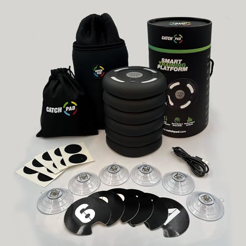 Reaction Training Platform - Improves Reaction Time, Speed, Agility & Coordination for Athletes, Trainers, Physical Therapists - AI Powered Smart Training - size: 6 Pads - Pro ( Full Kit )