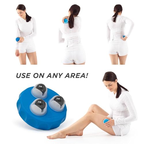 ProStretch Marble Roller, Hand-Held Portable Massage Tool with Magnetic Balls for Acupressure and Muscle Soreness Relief