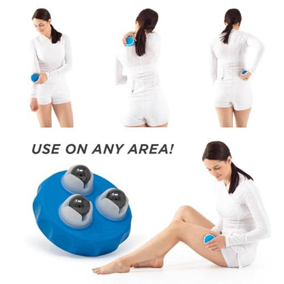 ProStretch Marble Roller, Hand-Held Portable Massage Tool with Magnetic Balls for Acupressure and Muscle Soreness Relief