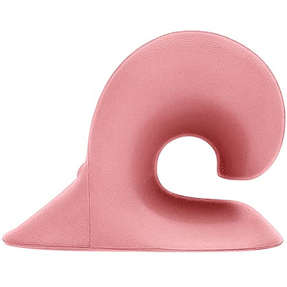 RESTCLOUD Neck and Shoulder Relaxer, Cervical Traction Device for TMJ Pain Relief and Cervical Spine Alignment, Chiropractic Pillow, Neck Stretcher(Pink) - color: Pink