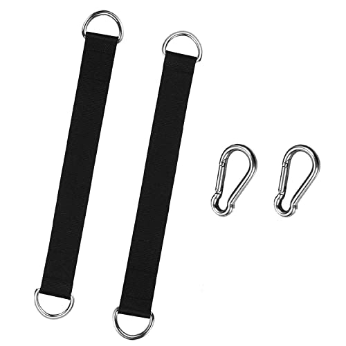 2 PCS Tree Swing Straps Tree Swing Hanging Kit, Fitness Pull Up Hanging Straps Suitable for Tree Swing Seat,Hammock,Plank,Hammock,Cable Machine Attachment for Gym