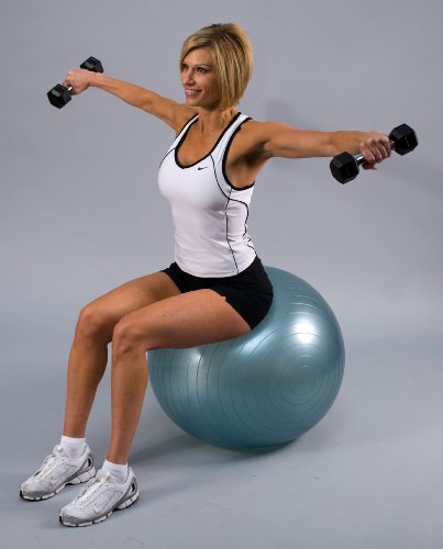 JFIT Rubber Hex Dumbbell - 15 Size, Single and Pair Options, 4-50lbs - Shaped Heads Prevent Rolling and Injury - Ergonomic Hand Weights for Exercise, Therapy, Muscle, Strength and Weight Training