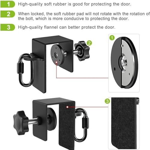 Heavy Duty Door Anchor Attachment, Workout Door Mount Anchors for Body Weight Straps Home Gym