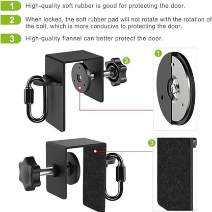 Heavy Duty Door Anchor Attachment, Workout Door Mount Anchors for Body Weight Straps Home Gym