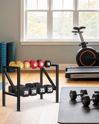 FHXZH Dumbbell Rack Stand Only - Weight Rack for Home Gym - color: Black-Small