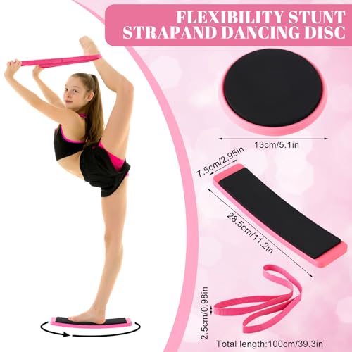 7pcs Stunt Cheer Flyer Training Set, PU Non-slip Flyer Stand, Lightweight Cheerleading Equipment, Stretch Strap, Rotating Board, Ankle Strap, Core Strength Balance Training