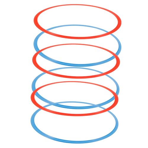 6PCS Agility Rings for Soccer Training Durable Equipment for Enhanced Speed and Coordination Random Colors for Football Drills Random Color