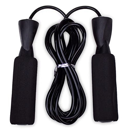 Crown Sporting Goods Deluxe Speed Jump Rope with Precision Bearings and Foam Handles