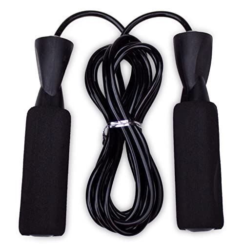 Crown Sporting Goods Deluxe Speed Jump Rope with Precision Bearings and Foam Handles