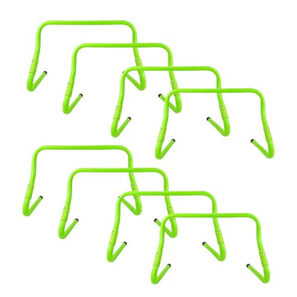Adjustable Folding Hurdles Set for Teenagers - 5 to 20 Pcs Gait Training Hurdles for Speed, Jumping & Fitness Drills - Perfect for Agility Training and Sports Practice - size: 8pcs