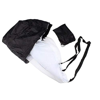 Running Speed Training,2 Umbrella Speed Chute,Resistance Parachute,Training Parachute,Running Parachute for Adul,Black