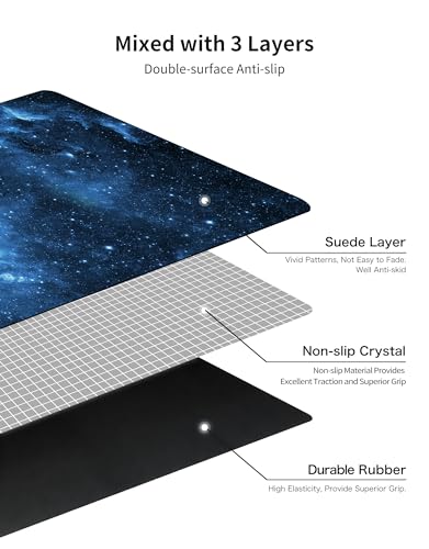 nuveti Printed Travel Yoga Mat-1/16 Inch Thick Non Slip Fitness Workout Mat with Carrying Bag, Foldable Lightweight Suede & Natural Rubber Yoga Mat for Yoga Pilates and Fitness 72" L x 24" W x 1.5mm - color: MengHuan