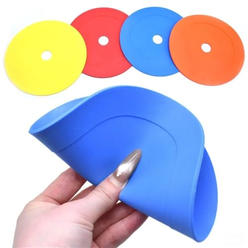 8pcs Adjustable Tape Soccer Training Discs Flat Spot Markers Professional Goal Target Material Colorful