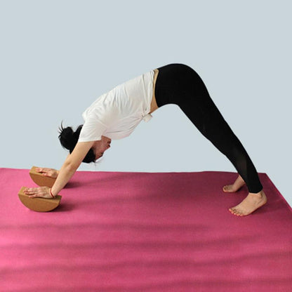 VOSAREA Cork Yoga Block - High Density Natural Support for Pilates, Hot Yoga & Meditation - Non Slip Pilates Bricks for Balance, Stretching & Strength - Durable Fitness Prop for Beginners & Pros
