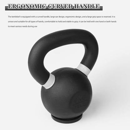 Kettlebell Weights Gym Solid Cast Iron Kettle Bells, Home Strength Training Dumbbell, Thickened Rubber Base, Sports Equipment(Dark green-10kg)